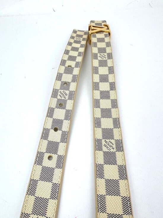 Louis Vuitton LV Initiales 25mm Reversible Damier Azur Belt 80/32 main image 15